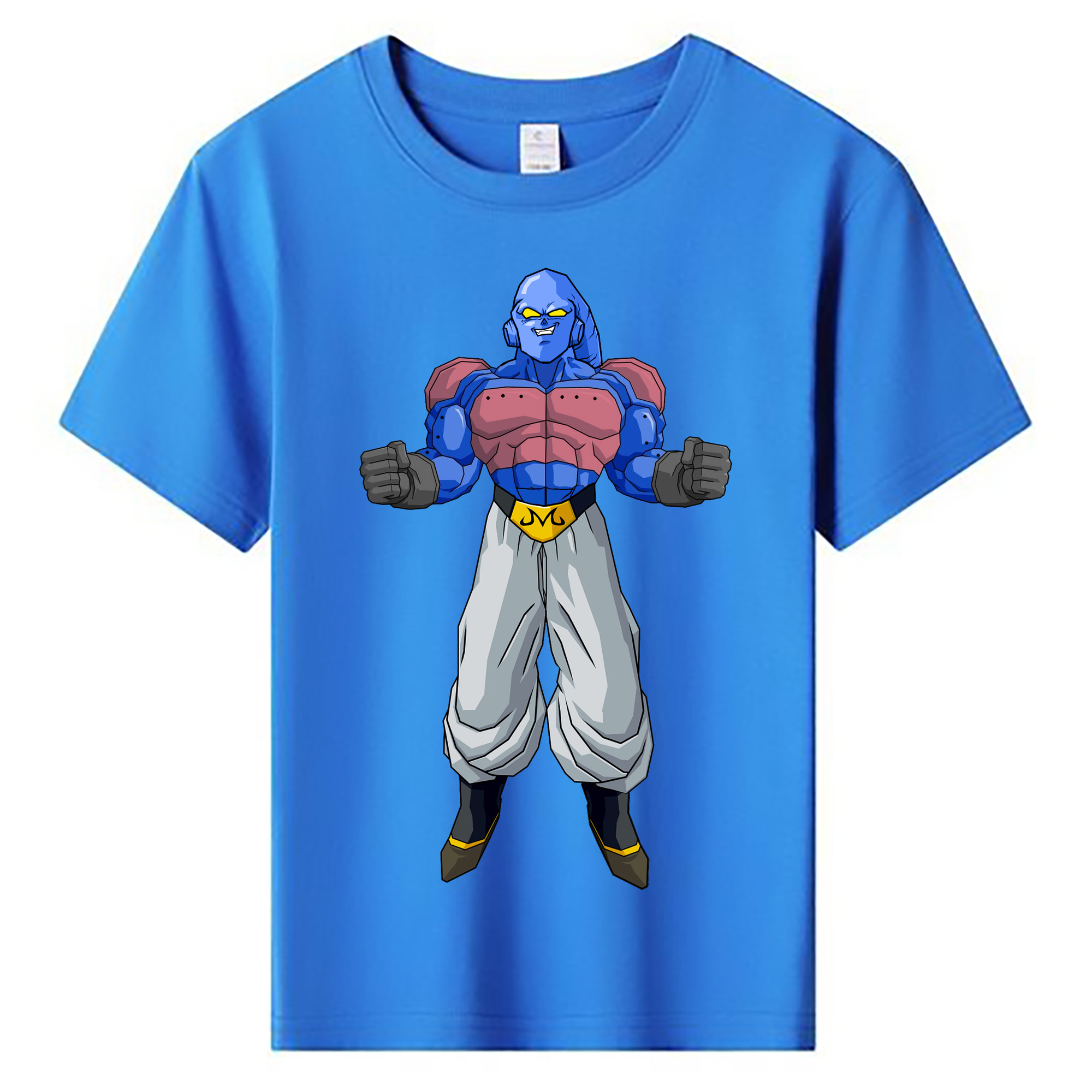 （画像用） ドラゴンボール 魔人ブウ DRAGON BALL Majin Buu 綿100％キッズTシャツ（フロントプリント）